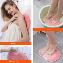 Silicone Bath Massage Cushion  Suction Cup Exfoliating Foot Scrubber & Mat