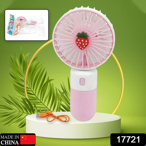 Portable Small Electric Fan  Rechargeable Mini Handheld Fan for Students