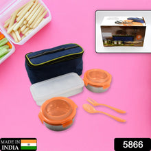 Airtight & Leak Proof Stainless Steel Container Multi Compartment (3 Different Lunch Boxes)