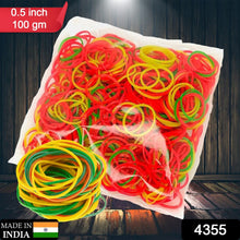 Multicolor Rubber Bands  Elastic & Reusable for Office & Home (0.5 Inch / 100GM)