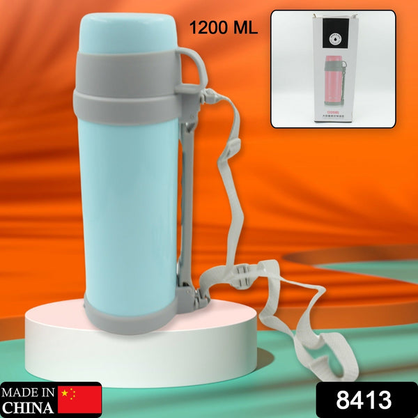 Stainless Steel Vacuum Bottle  1200 ML Double-Wall Insulated Travel Bottle