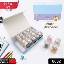 2 In1 3D Cute Coffee Or Ice cream Shape sharpner (24 Pcs Set)