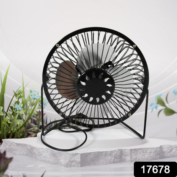 USB Table Desk Personal Metal Electronic Fan (1 Pc)