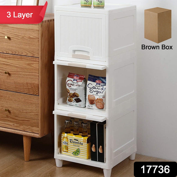 Multipurpose Storage Cabinet, Storage Solutions plastic drawers (3 Layer)