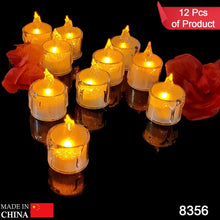 12 Pcs Flameless and Smokeless Decorative Acrylic Candles