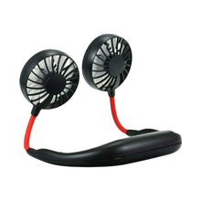 Hand Free Personal Fan - Portable, USB Battery Rechargeable (Battery Not Included)