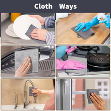 Double-Sided Microfiber Cloth & Stainless Steel Scrubber  (1 Pc, 20x20 cm)