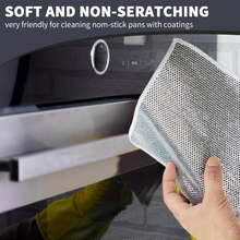 Double-Sided Microfiber Cloth & Stainless Steel Scrubber  (1 Pc, 20x20 cm)