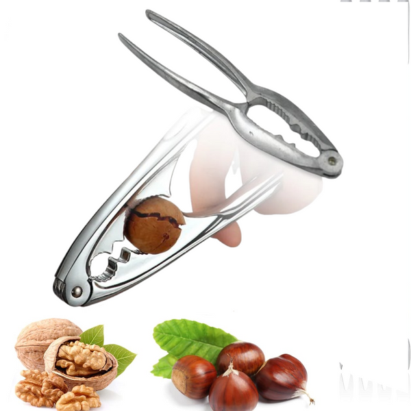 Luxury Stainless Walnut Cracker  Portable Nut Cutter & Pliers