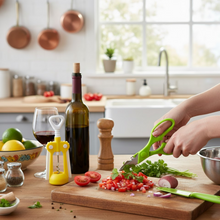 Multifunction Kitchen Tool Set  Stainless Steel & Plastic Knife and Scissors