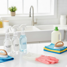 Medium Reusable Long-Cuff Household Cleaning Gloves - (1 Pair)