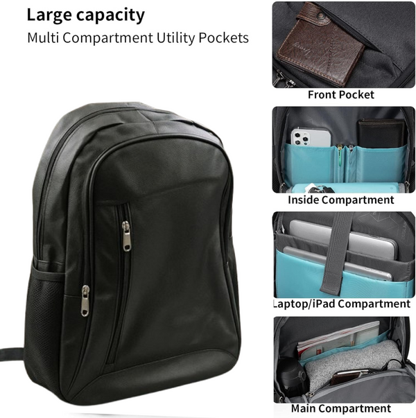 Slim, Durable Water-Resistant Unisex Laptop Backpack  College Bag