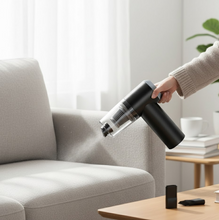 2 in 1 Wireless Vacuum Cleaner  120W Handheld USB Rechargeable for Home & Car (1 Pc)