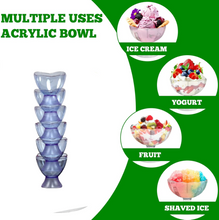 Modern Style Dessert & Ice Cream Bowl, Plastic (6 Pc)