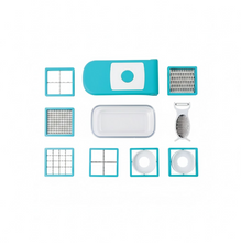 Ganesh 7 in 1 Plastic Vegetable Dicer, Blue