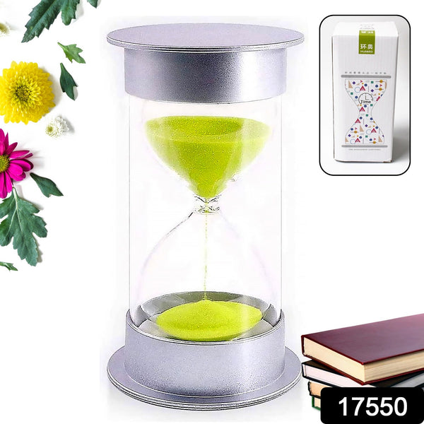 45-Minute Green Sand Timer  Hourglass Time Management Tool (Color: Green)