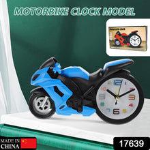 Retro Motorcycle Alarm Clock  Novelty Bike Engine Style Desk Clock