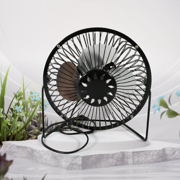 USB Table Desk Personal Metal Electronic Fan (1 Pc)