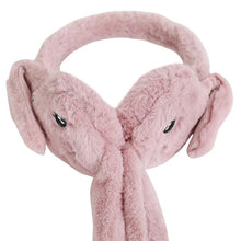 Cat Face Embroidery Earmuffs for Kids (Dusty Pink)