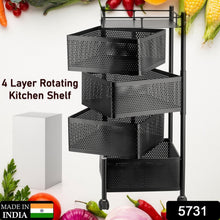 Metal High Quality Kitchen Trolley Kitchen Organizer (4 Layer)