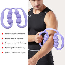 Muscle Massage Roller, 6 Wheels Relieve Soreness Leg (1 Pc)