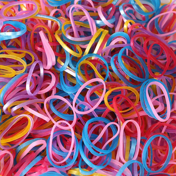 Multicolor Rubber Bands  Elastic & Reusable for Office & Home (0.5 Inch / 100GM)
