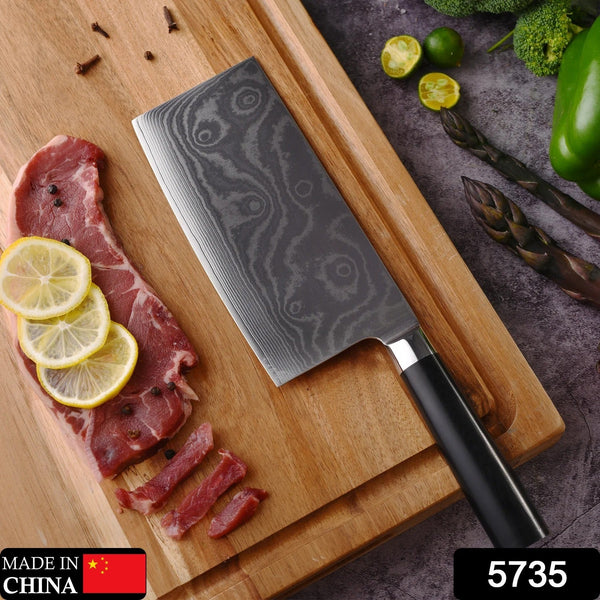 Stainless Steel Chef Damascus Cleaver Vegetable Knife (12 Inch)