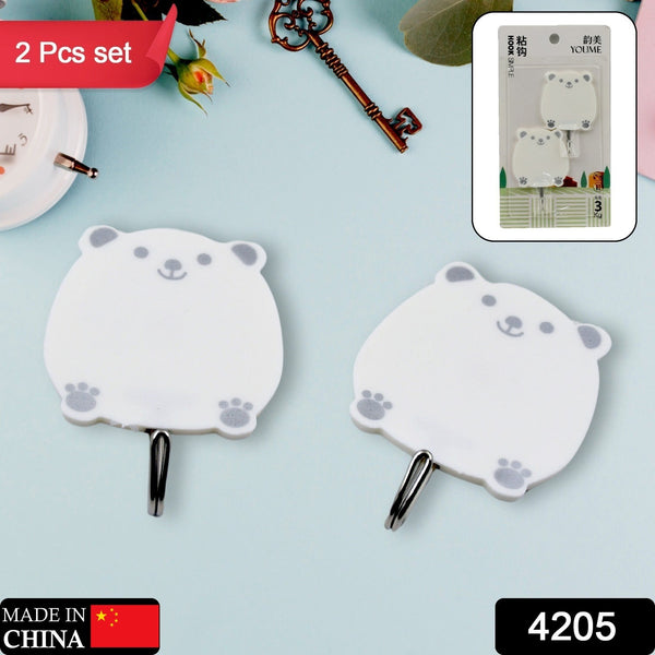 Multipurpose Strong Hook Self-Adhesive hooks for wall (2 Pc Set)