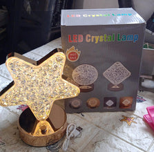 Star Crystal Diamond Touch Lamp  USB Rechargeable, 3-Way Dimmable