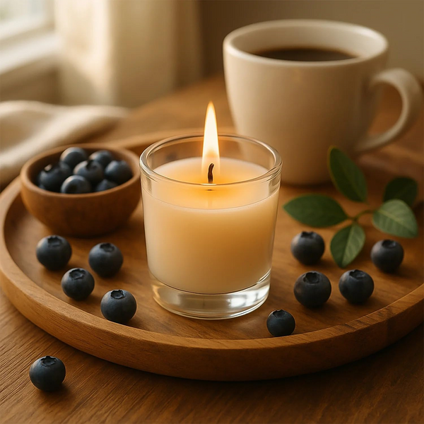 In'lief  Blueberry Soy-Blend Votive Candle Glass 50 gm (1 Pc)