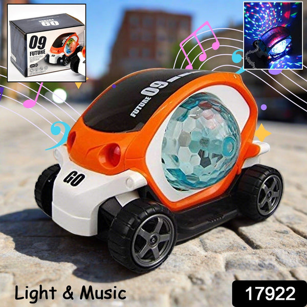 360° Rotating Stunt Car Toy  Bump & Go (1 Pc, Battery Not Included)
