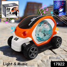 360° Rotating Stunt Car Toy  Bump & Go (1 Pc, Battery Not Included)