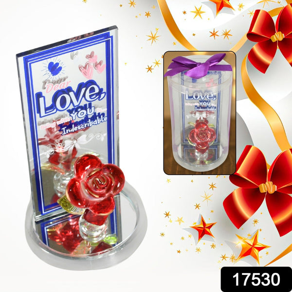 Lovely Rose Showpiece  Romantic Gift Set for All Occasions (1 Pc)