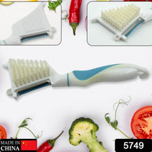 Multipurpose Peeler Brush  Stainless Steel Peeler with Cleaning Brush (1 Pc)