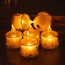 12 Pcs Flameless and Smokeless Decorative Acrylic Candles