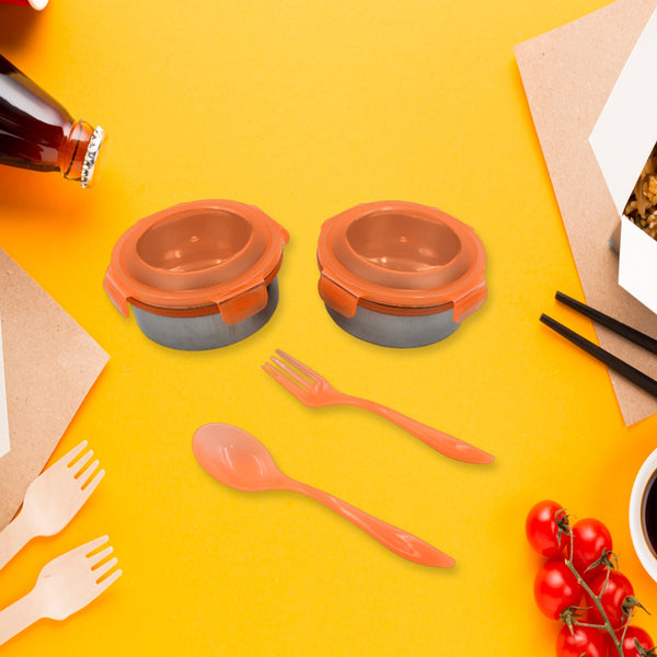 Airtight & Leak Proof Stainless Steel Container Multi Compartment (3 Different Lunch Boxes)