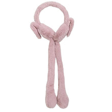 Cat Face Embroidery Earmuffs for Kids (Dusty Pink)