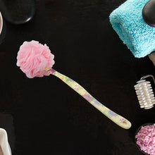Long Handle Shower Puff Pouf Sponge Exfoliating Mesh Brush Scrubber (Mix 1 Pc)