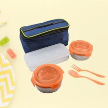 Airtight & Leak Proof Stainless Steel Container Multi Compartment (3 Different Lunch Boxes)