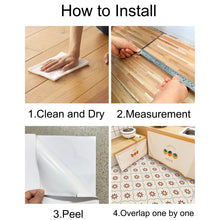 Peel and Stick Floor Tiles Kitchen (8x8 Inch / 10 Pcs Set)
