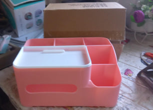 6-Compartment Desk Organizer  Multi-Function Storage  (Home/Office)