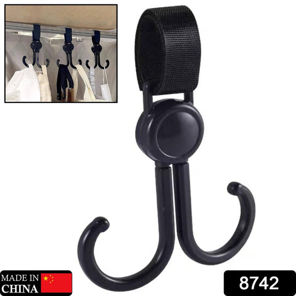360° Rotating Multi-Purpose Baby Carriage Hook  For Strollers, Cars & More (1 Pc)