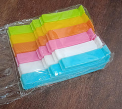 Food Bag Clip Sealer  Airtight Plastic Clips Snacks, Kitchen & Camping (18 Pc Set)