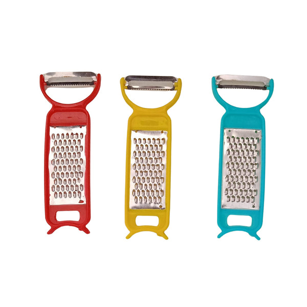 3-in-1 Peeler, Grater & Cutter Set for Kitchen (12 Pc Set)