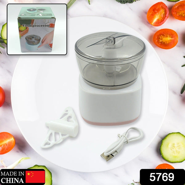 Portable Mini Food Processor Chopper Electric Veggie Chopper 3 Blades With Charching Cable Type C