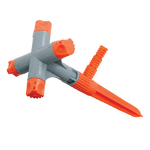 360° Rotating Garden Sprinkler  Adjustable 4-Arm Lawn Water Sprayer