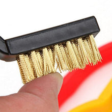 3 Pc Mini Wire Brush Set Brass Nylon Stainless Steel Bristles Household Cleaning Brush (3 Pcs Set)