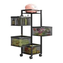Metal High Quality Kitchen Trolley Kitchen Organizer (4 Layer)