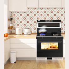 Peel and Stick Floor Tiles Kitchen (8x8 Inch / 10 Pcs Set)