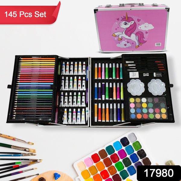 Professional Art Set-Drawing Painting Sketching Coloring Kids Set (145 Pcs Set)